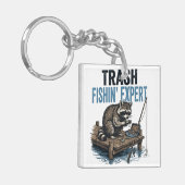Trash Fishin' Expert Raccoon キーホルダー (正面左)