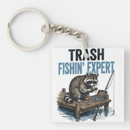 Trash Fishin' Expert Raccoon キーホルダー