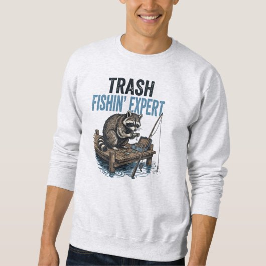 Trash Fishin' Expert Raccoon スウェットシャツ (正面)