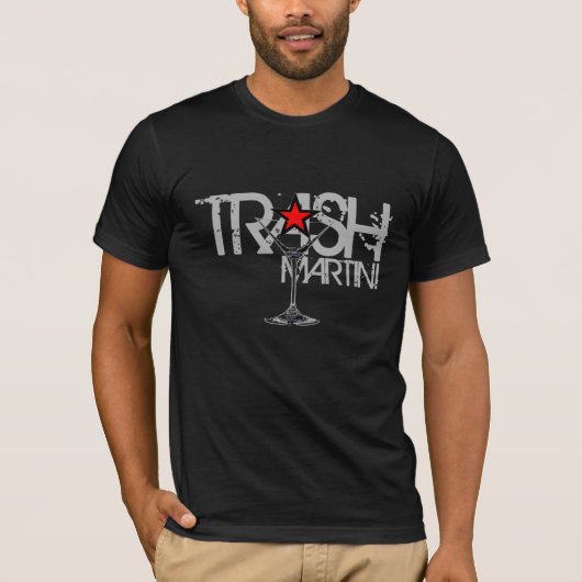 TRASH Martini Silverロゴ Tシャツ (正面)