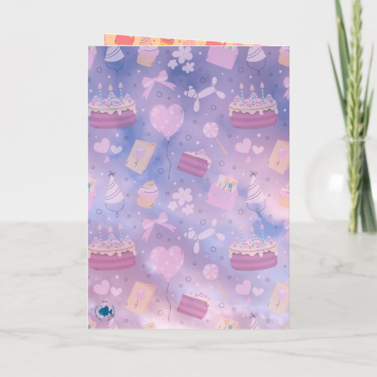 Trash Panda - Birthday Card - customizable name カード (裏面)