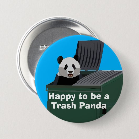 Trash Panda Button 缶バッジ (正面&裏面)