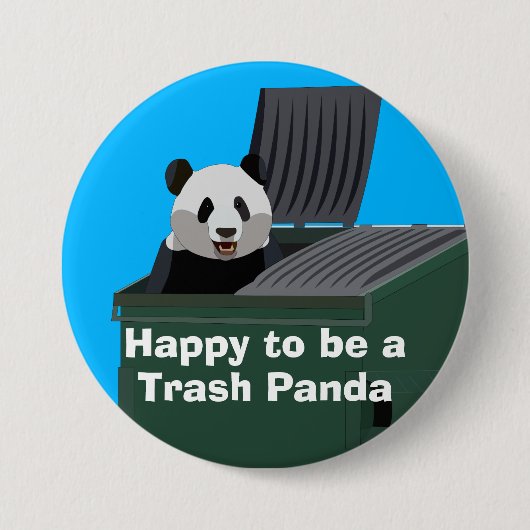 Trash Panda Button 缶バッジ (正面)