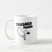 Trash Panda Drunk Racoon Funny  コーヒーマグカップ (左)