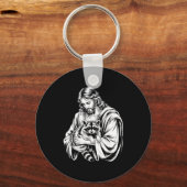 Trash Panda Jesus Raccoon Trashed Racoon Animal Ra キーホルダー (正面)