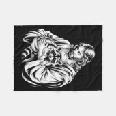 Trash Panda Jesus Raccoon Trashed Racoon Animal Ra フリースブランケット (正面(横))