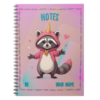 Trash Panda Notebook - Notizbuch - Customizable ノートブック