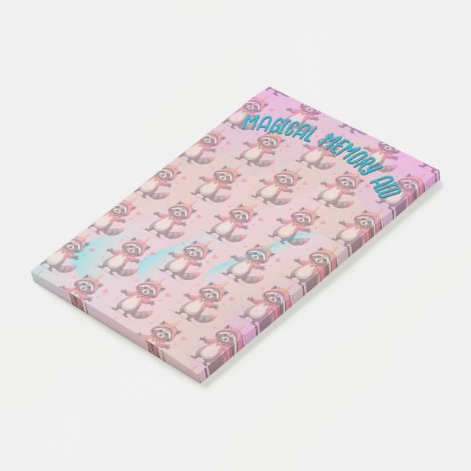 Trash Panda post-it notes - Klebezettel - small ポストイット (アングル)