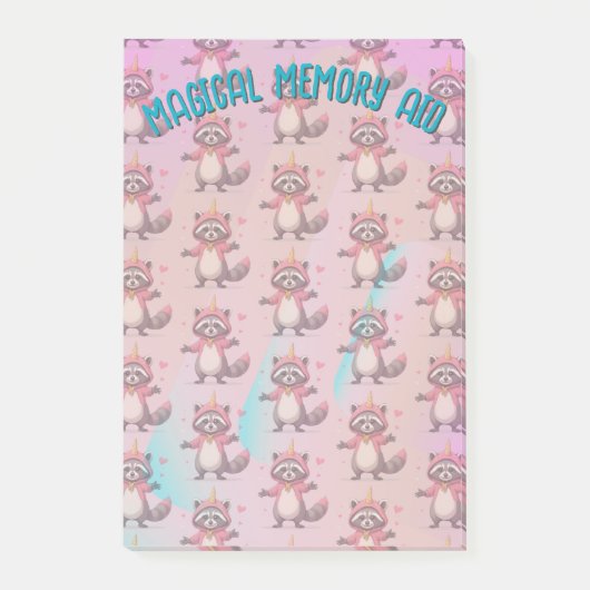 Trash Panda post-it notes - Klebezettel - small ポストイット (正面)