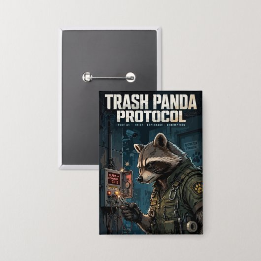 Trash Panda Protocol 缶バッジ (正面/裏面)
