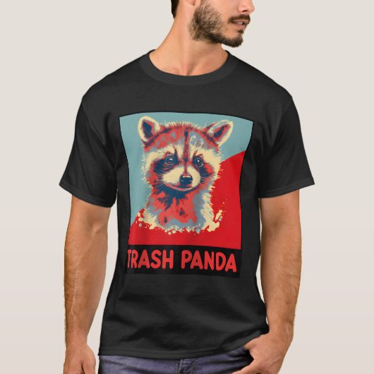 Trash Panda Raccoon Animal Baseball Tシャツ (正面)