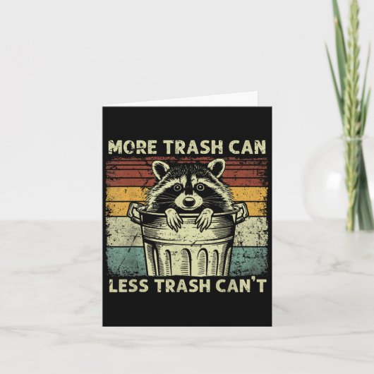 Trash Panda Raccoon It's Called Trash Can Not Tras カード (正面)