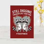 Trash Pandas Digging Through Life Together  カード (黄色い花)