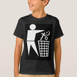 Trash_Religion_w-on-b_no-site Tシャツ