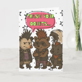 Trash Your Doubts Motivational Card カード (正面)