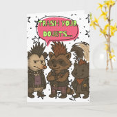 Trash Your Doubts Motivational Card カード (黄色い花)