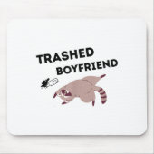 Trashed Boyfriend, Funny Trashed Panda Couples Pre マウスパッド (正面)