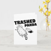 Trashed Panda  カード (黄色い花)