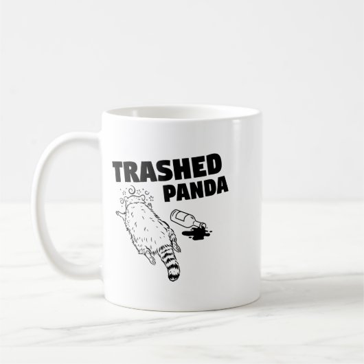 Trashed Panda  コーヒーマグカップ (左)