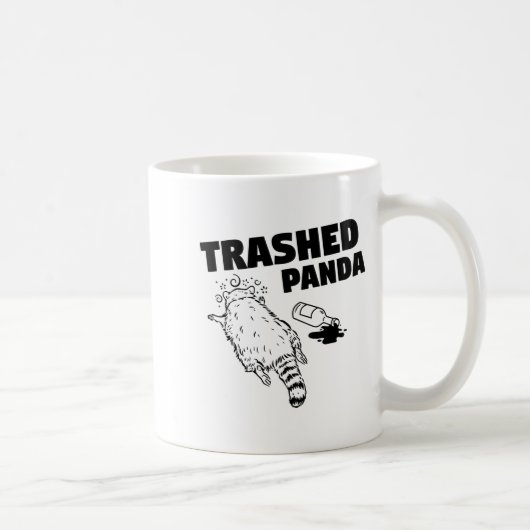 Trashed Panda  コーヒーマグカップ (右)