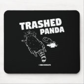 Trashed Panda Drunken Raccoon Funny Meme  マウスパッド (正面)