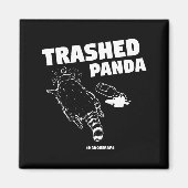 Trashed Panda Drunken Raccoon Funny Meme  マグネット (正面)