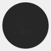 Trashed Panda Funny Drunk Raccoon  ラウンドシール (正面)