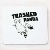 Trashed Panda, Funny Drunk Raccoon, Funny Trash Pa マウスパッド (正面)