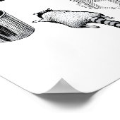 Trashed Panda, Funny Drunk Raccoon, Trash Panda Hu ポスター (角)