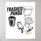 Trashed Panda, Funny Drunk Raccoon, Trash Panda Hu ポスター (正面)