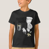 Trashed Panda, Funny Drunk Raccoon, Trash Panda Hu Tシャツ (正面)