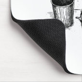 Trashed Panda Funny Drunk Racoon  マウスパッド (コーナー)