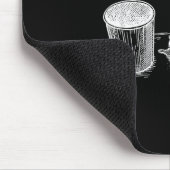 Trashed Panda Funny Drunk Racoon  マウスパッド (コーナー)