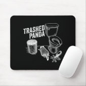 Trashed Panda Funny Drunk Racoon  マウスパッド (マウス)