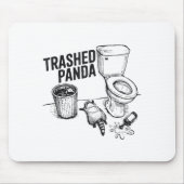 Trashed Panda Funny Drunk Racoon  マウスパッド (正面)