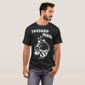Trashed Panda Hangover Social Media Crazy Drunk Ra Tシャツ (正面フル)