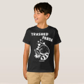 Trashed Panda Hangover Social Media Crazy Drunk Ra Tシャツ (正面フル)