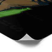 Trashed Panda Is My Srit Animal Funny Trash Racoon ポスター (角)