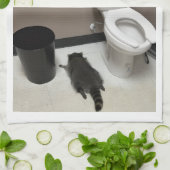 TRASHED PANDA KITCHEN TOWEL キッチンタオル (折り畳み)