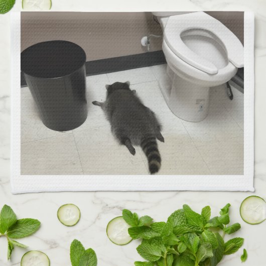 TRASHED PANDA KITCHEN TOWEL キッチンタオル (折り畳み)