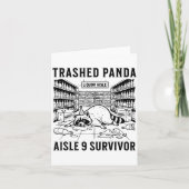 Trashed Panda Liquore Funny Hangover Crazy Drunk R カード (正面)
