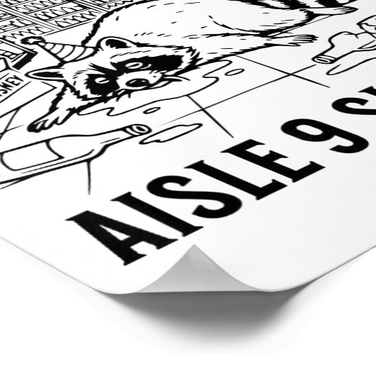 Trashed Panda Liquore Funny Hangover Crazy Drunk R ポスター (角)