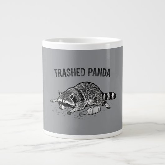 Trashed Panda Mug ジャンボコーヒーマグカップ (正面)