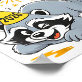 Trashed Panda New Year 2026 Funny Drunk Raccoon  ポスター (角)