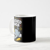 Trashed Panda New Year 2026 Funny Raccoon Design  コーヒーマグカップ (正面左)