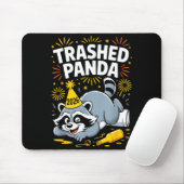 Trashed Panda New Year 2026 Funny Raccoon Design  マウスパッド (マウス)