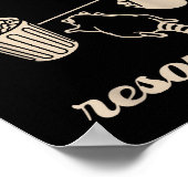 Trashed Panda New Year Resolution Funny Drunk Racc ポスター (角)