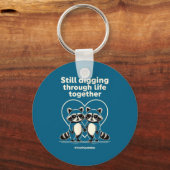 Trashpandas Couples Matching Valentines Day Annive キーホルダー (正面)