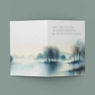 Trauerkarte "Augenblick des Abschieds" 招待状