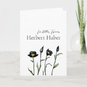 Trauerkarte floral カード (正面)